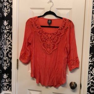 Coral Bobeau blouse